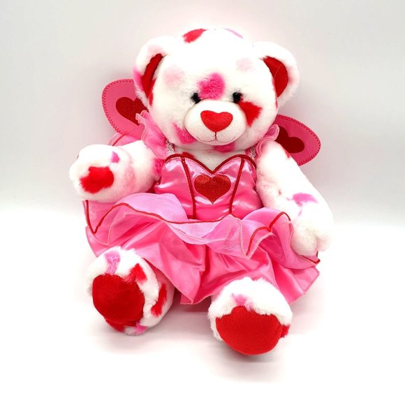 Build A Bear Heart Cupid Fairy Stuffed Plush Toy Valentine Love Gift Collectable - Picture 1 of 10
